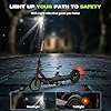 Electric Scooter, 10"/8.5" Solid Tire, 500W/350W Powerful Motor & 19/22 MPH Top Speed, 28/25/22/16 Miles Long Range, Folding E Scooter with Dual Braking for Teens and Adults #5