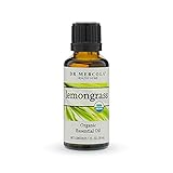 Dr. Mercola Lemongrass Essential Oil (1 fl oz), Non GMO and USDA Organic