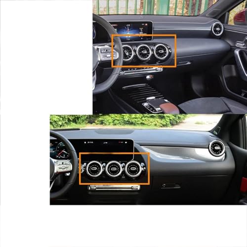 Grille de ventilation à flux orientable pour tableau de bord central de voiture GLA W247 - 3