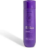 Shampoo Matizador Fattore Ultra Platinum 300ml – Gradual Color System Até 5 Tons – pH 5,5 Sem Sal – Reduz Amarelado em Cabelos Loiros, Brancos, Grisalhos ou com Mechas – Efeito Platinado e Brilho Intenso