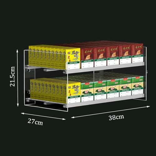 Étui à cigarettes rectangulaire pour optimiser le rangement des comptoirs