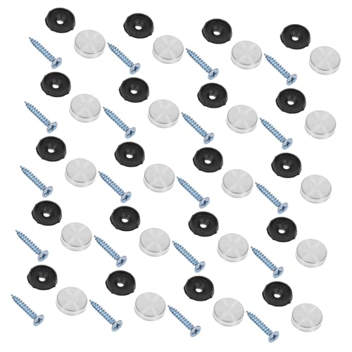 STOBAZA Decorative Screw Covers for Mirrors 100pcs Mirror Screws for Glass Advertising Boards