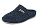 Produktbild SCHAWOS Herren Filz Hausschuh 6030 mit Fußbett Feste Sohle rutschhemmend (Marine, 43 EU, Numeric_43)