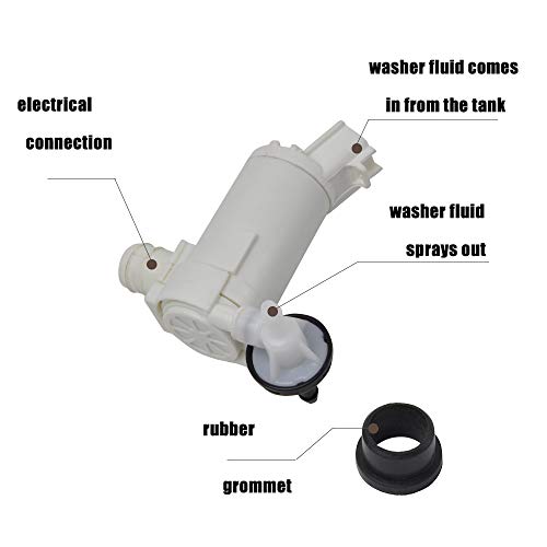 Otuayauto Windshield Washer Pump Replacement For 2007-2011 Honda Crv - Factory Oe Style With Grommet 76806-Sma-J01 #TOP2