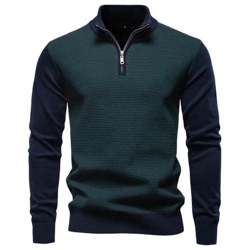 Pull col montant homme chic en coton pour un style business raffiné