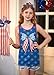 Independence Day Big Girls Star Stripe Red White Blue Sleeveless Back Bow Top Cute Comfortable Clothing 12 Years