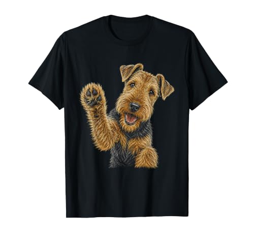 Welsh Terrier Artwork Graphic T-Shirt
