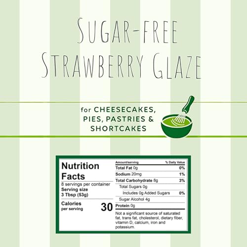 Concord Foods Sugar-Free Strawberry Glaze, Make with Fresh Organic for Shortcake Pie Filling Cheesecakes Puddings Desserts, 15 oz, 2-Pack - Thumbnail 2