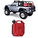 nehzgnauh Simulation Mini Fuel Tank for RC Crawler Cars, Aluminum Alloy Decoration Accessory, Realistic Design with Metallic Sheen, Universal Fit for SCX10 YIKONG VS4 10 D90 1/8 1/10 Scale M (Red)