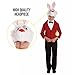 fun shack White Rabbit Costume for Kids, Boys and Girls Rabbit Outfit, Cute Kids Bunny Costume for Dress Up, Medium