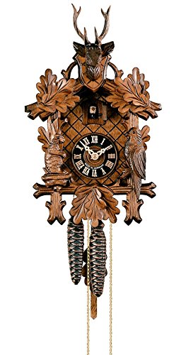 Cuckoo Clock 3-Leaves, Head of a Deer HO 1256/2