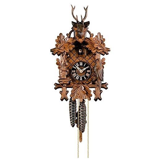 Cuckoo Clock 3-Leaves, Head of a Deer HO 1256/2
