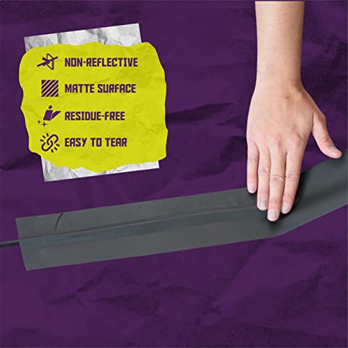 ATack Gaffer Tape Pro, Black, 2-Inches X 30 Yards- Premium Grade and Easy Tear Matte Black Gaff Main Stage Tape for Photographers, Interior Designers and Professionals - Thumbnail 3