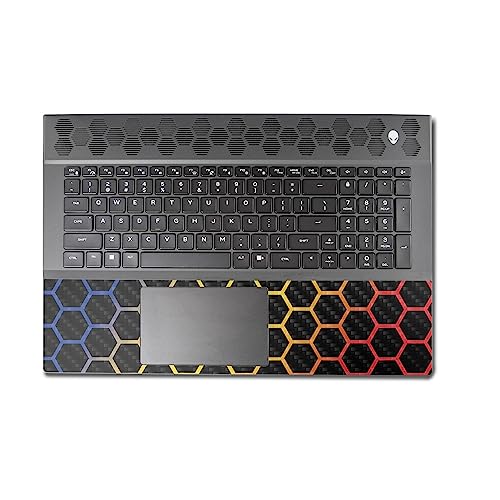 Image of MightySkins Carbon Fiber Skin Compatible with Alienware M18 R1 (2023) Full Wrap Kit - Primary Honeycomb | Protective, Durable Textured Carbon Fiber Finish | Easy to Apply | Made in The USA