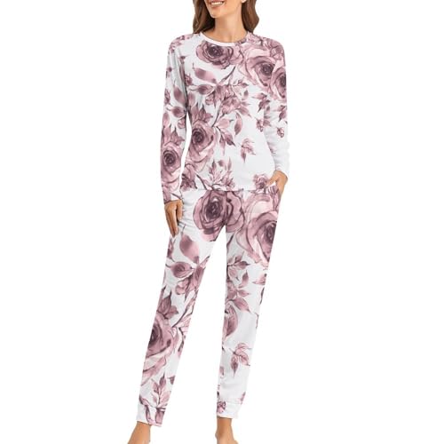 Pyjama de nuit femme Roses Roses idéal pour vos soirées cocooning et matins de détente