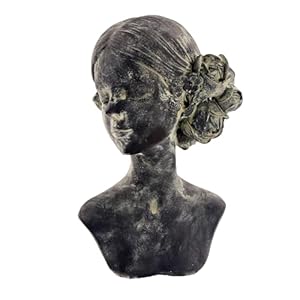 Beautiful Women Faces Resin Sculptures, Resin Art Statues Ornaments, Collectible Figurines for Home Living Room Office Shelf Decoration, Housewarming Great Gifts Ideas, Woman