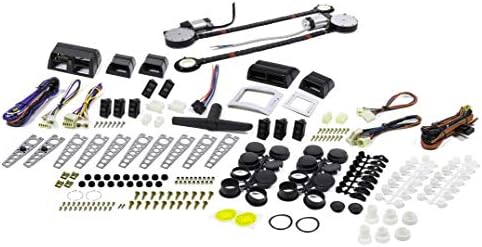 Autoloc Power Accessories 9846 2 Door Universal Power Window Kit with 3 Illuminated Switches
