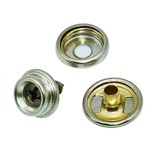 TommoT 60pcs Fastener Screw Snaps, Stainless Steel Marine Grade 3/8