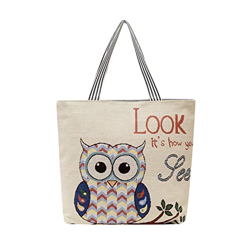 Sac bandoulière femme grand sac de courses brodé décontracté et élégant