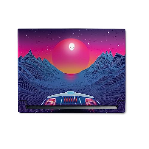 Image of MightySkins Skin Compatible with Alienware M18 R1 (2023) Full Wrap Kit - Synthwave Drive | Protective, Durable, and Unique Vinyl Decal wrap Cover | Easy to Apply & Change Styles | Made in The USA
