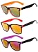 Classic Vintage 2 Tone Mirror Lens Sunglasses 3 Pairs for Womens OWL TM