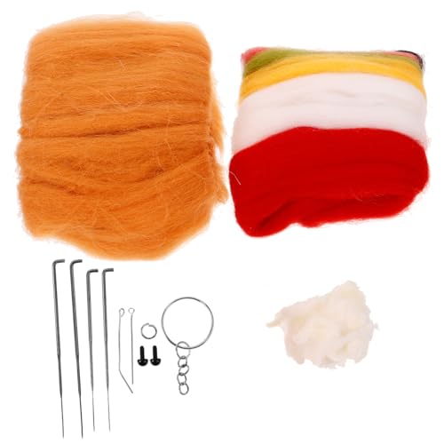 VILLCASE 1Set DIY Needle Felting Kit Complete Felt for Crafting Adorable Household Decor Easy to Use Felting Supplies for Friends Family Projects