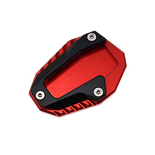 Moto Cadres Raccords Plaque De Béquille D'extension De Support Latéral De Pied De CNC De Moto Agrandir pour Ducati Monster 696 795 796 821 Hypermotard 821 939 Supersport (Couleur : Rouge) Cover