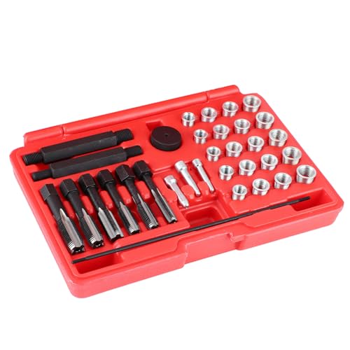 Filetage bougie foiré ? Kit de réparation rapide avec 4 adaptateurs pour culasse