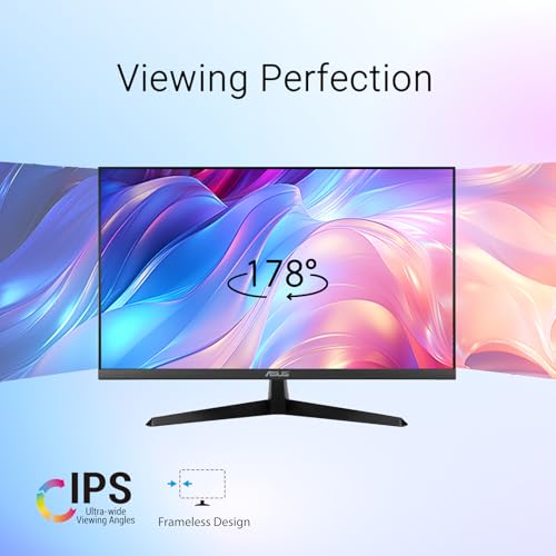 Image of ASUS 24 inch IPS Gaming Office Monitor, FHD 1080P, 120Hz, 1ms, LED Backlight, Adaptive-Sync, Low Blue Light, Eye Care, VESA Mountable, HDMI, VGA, Tilt Adjustment, Black