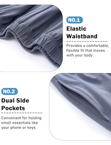 طقم بيجامة صيفية للرجال خفيف الوزن باكمام قصيرة وشورت، ملابس نوم ناعمة مع جيوب، لون ازرق، مقاس XL