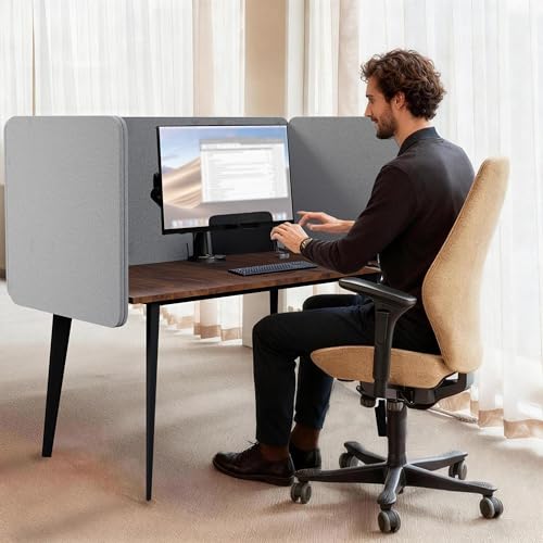 KERRAM Desk Privacy Panel Sound Absorbing & Proof Desk Divider for Office by KERRAM - Image 7