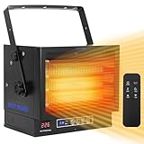 BILT HARD 8500W Electric Garage Heater, 240V Digital Fan-Forced Ceiling Mount Heater with Remote, Hardwired Shop Garage Heater with Thermostat, Overheat Protection, Timer, Ideal for Workshop