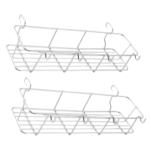 GALPADA Grill Accessory Set Stainless Steel Barbecue Basket Condiment Organizer Rack Metal Spice Basket