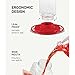 Hummingbird Feeder 10 oz Glass Feeders for Outdoors, with Built-in Ant Guard - Wide Mouth for Easy Filling - 2 Part Base for Easy Cleaning - Circular Perch with 5 Feeding Ports