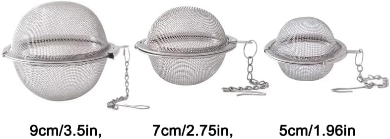 Miniatura 3 de Bola de té de malla de acero inoxidable, infusor de té de malla extra fina para té de hojas sueltas, coladores de té, infusor de té, filtros de