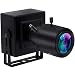 Produktbild ELP 1080P Optical Zoom Webcam 2,8-12mm Vario Objektiv USB Kamera Full fps Full HD 1080p Webkamera mit CMOS OV2710 Bildsensor, 640X480@100fps USB2.0 Handbuch Zoom Focus USB mit Kamera USBFDH01M-BFV
