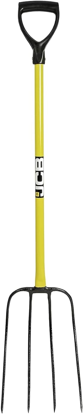 Professional Solid Forged Forks - Heavy Duty Professional Site and Gardening Tools - for Home Improvement, Digging, Mucking Out, Manure, Garden Borders, Weeding - Lifetime Warranty