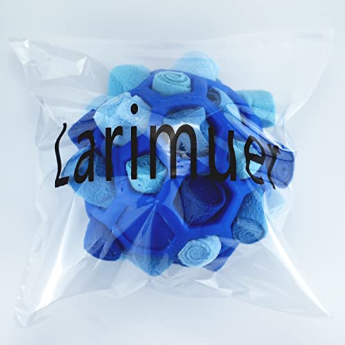 Larimuer Schnüffelball für Hunde, Schnüffelteppich Schnüffelspielzeug Interaktive Hundespielzeug tragbarer Haustier Snuffle Ball Toy für Kleine Mittelgroße Hunde Haustier (Blau)