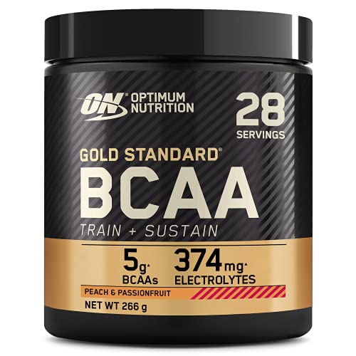 Optimum Nutrition Gold Standard BCAA Train + Sustain Perzik- en Passievruchtensmaak 28 Porties 266g