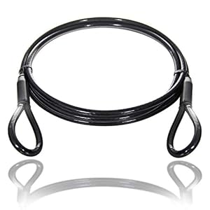 Drahtseile24 Schlaufenkabel Stahlseil Schwarz, 6mm, 8m