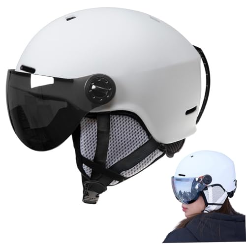 Casque de ski avec lunettes pour sport en plein air hivernal