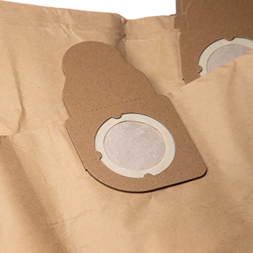 vhbw 5X Staubsaugerbeutel kompatibel mit Nilfisk/Alto/Wap Aero 840 A, 640 Staubsauger - Papier, 70,6cm x 24cm, braun