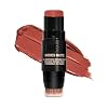Nudestix Nudies Bronze All Over Matte Bronzing Stick 3-in-1 Cream Bronzer للخدود والعينين والشفتين مع فرشاة مدمجة | محيط طبيعي وتوهج قبل الشمس