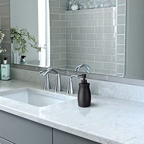 Lala Dolce Stainless Steel Countertop Matte Black Soap Dispenser Liquid Bottle For Kitchen & Bathroom Hand Dish Lotion (Matte Black, 390Ml/13Oz) #TOP5