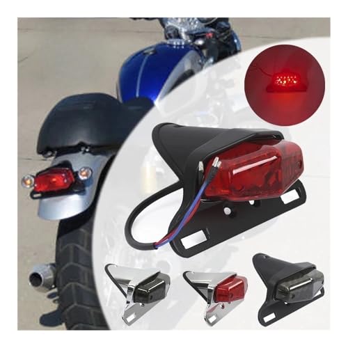 Support de plaque moto avec feu arrière LED idéal pour vos sorties nocturnes - 2