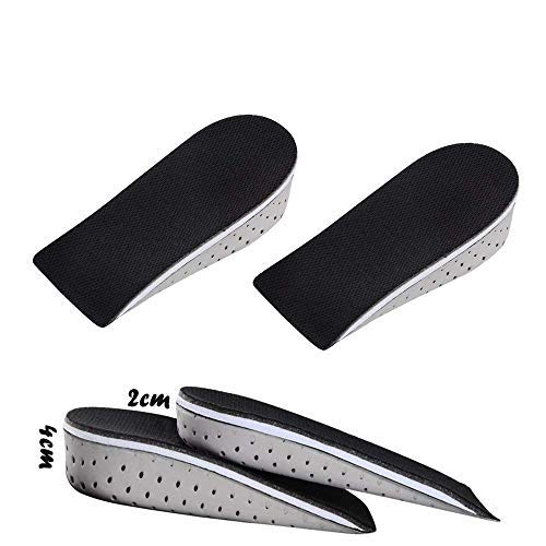 Wolfride 2 Pairs Womens Memory Foam Height Increase Insole Heel Lifting Shoe Lifts Inserts Pads