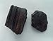 Ripple Stream Raw Black Tourmaline Stone 2 Pieces Rough Stones, Metaphysical Healing, Chakra Balance (2-4cm crystalline)