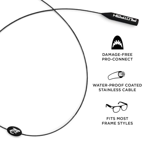 Image of Pilotfish Wire Sunglasses Strap, No-Tail Eyewear Retainer for Glasses, Secure Eyeglass Holder for Sports and Outdoors