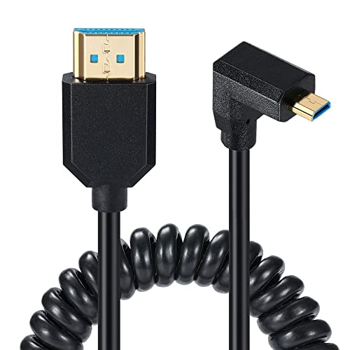 KKM-uV[y8K1.2Mz8K Micro HDMI - HDMI P[uA 48Gbps ^ Micro HDMI to HDMI ϊA_v^[ A_Ci~bNHDRT|[g JArfIHDʘbуQ[p 1.2m (L,