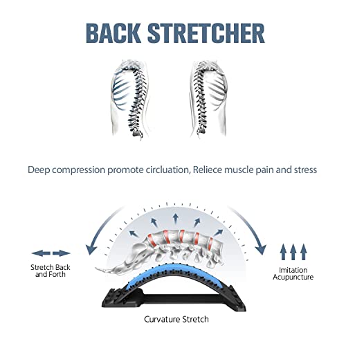 Back Stretcher, MultiLevel Back Cracker, Upper & Lower Back Pain
